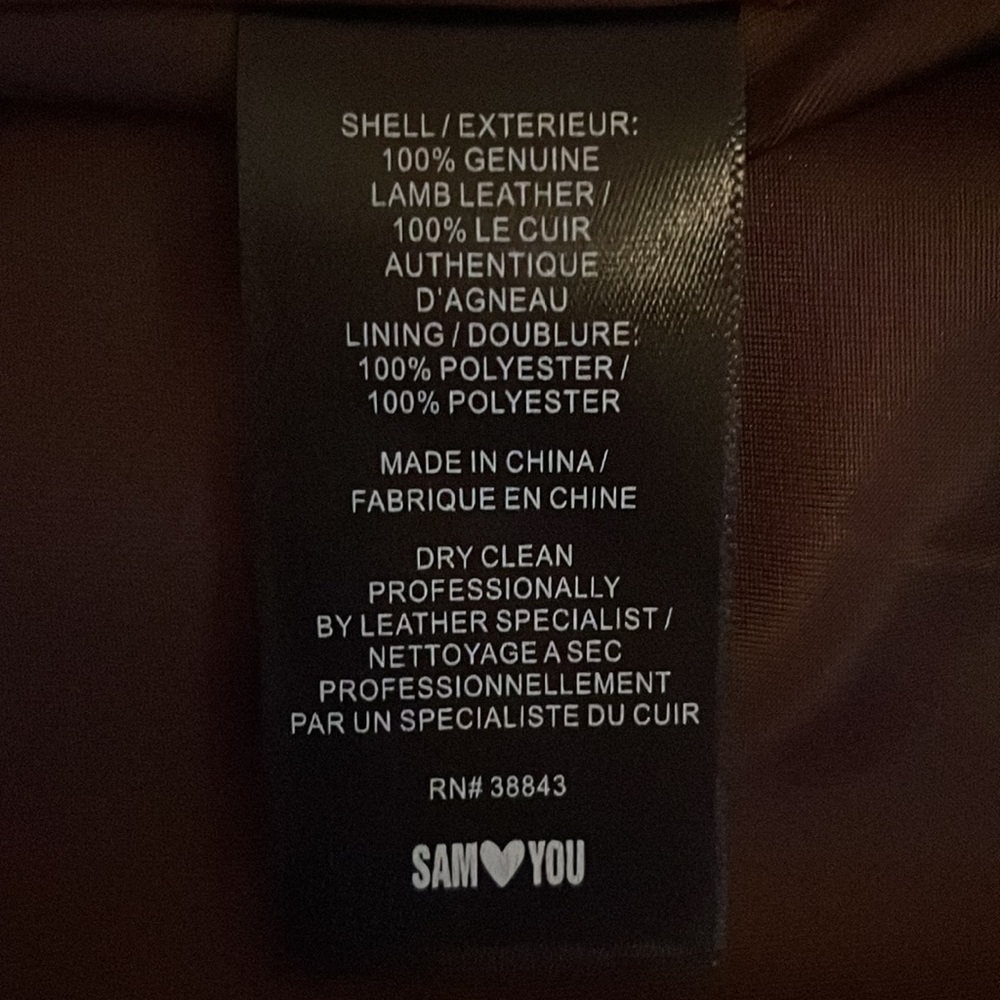 Leather Sam Eldelman Beautiful Brown Jacket - image 3